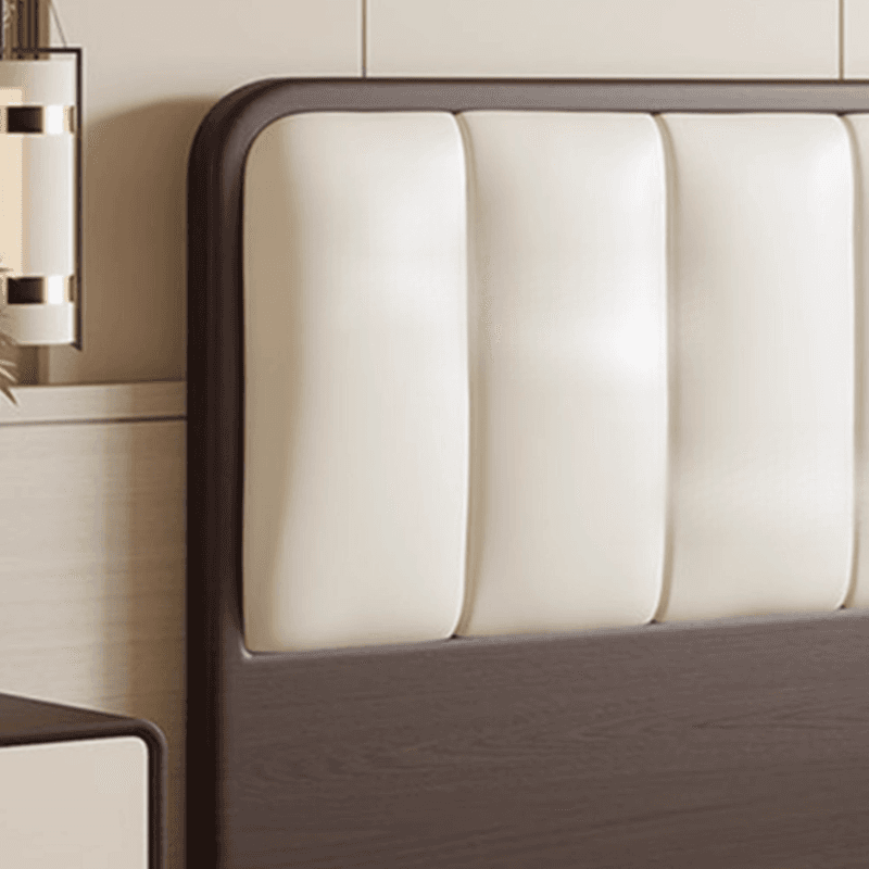 Modern Simple Style Panel Headboard in Natural Wood with No Distressing, Rectangle Shape for Twin XL/Queen/California King Bed, Featuring Sponge Upholstery and Standard Height - image 9