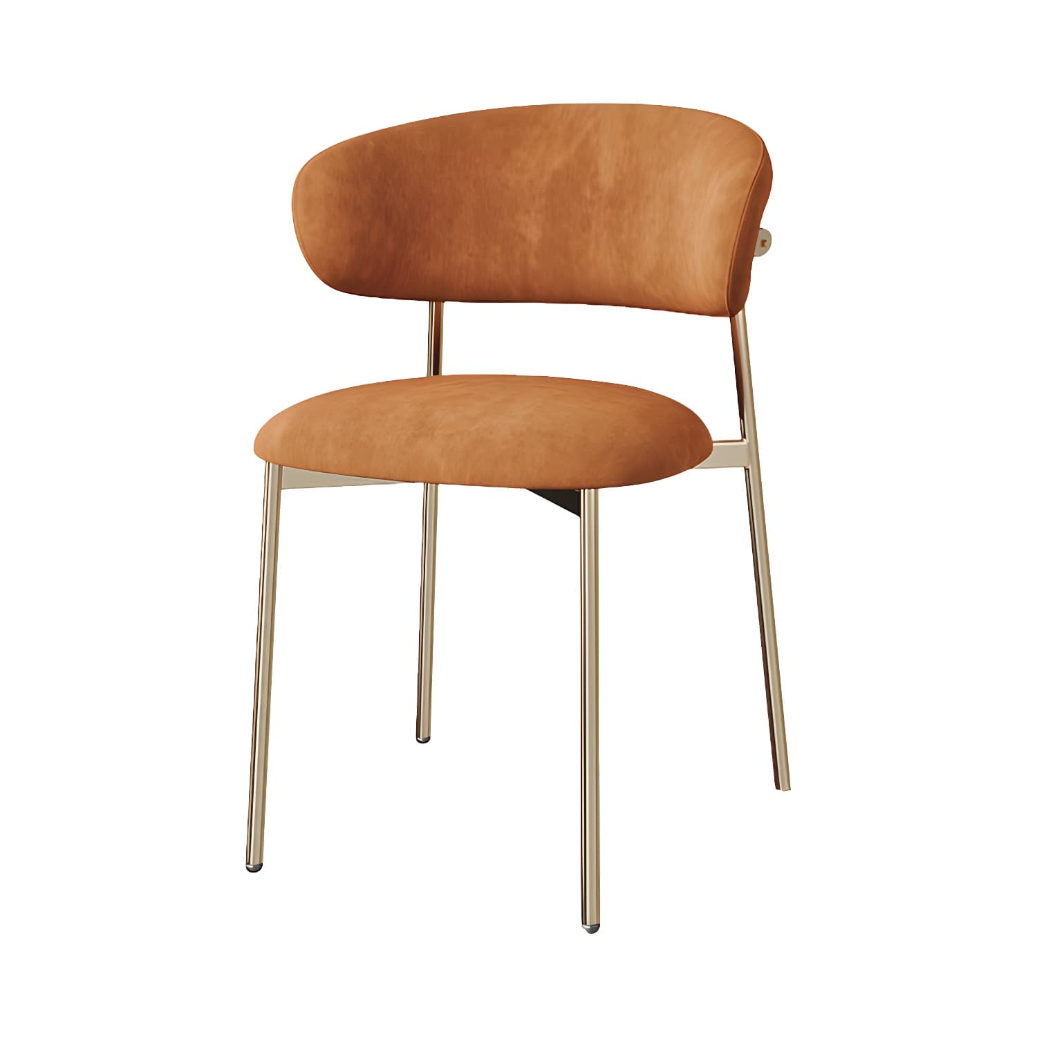 Restaurant Scandinavian Upholstered Side Chair Matte Finish Open Back Dining Chair - image 13