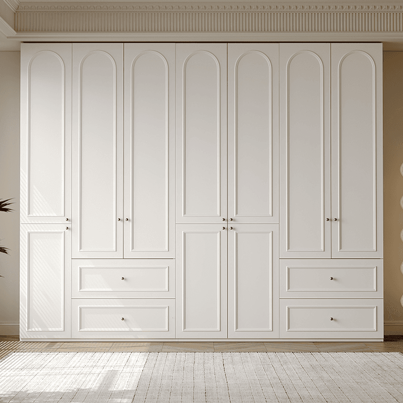 Casual Natural Wood Independent Armoire Cabinet with Soft Close Drawer, Soft Close Door, and Interior Shelves - image 4