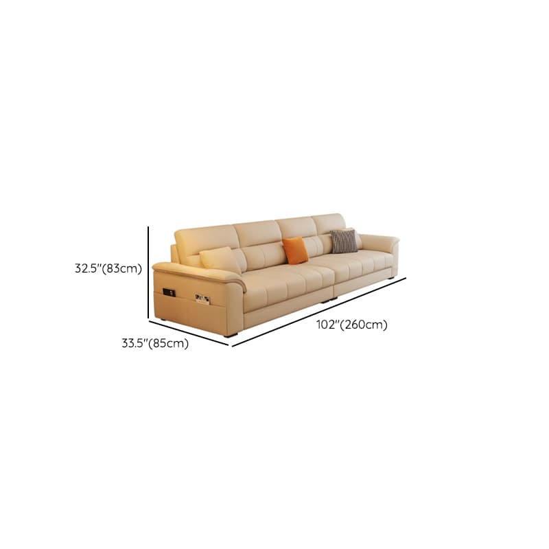 Straight/L-Shape Reversible/Horizontal Sofa/Sofa Recliner with Concealed Support & Natural Wood Frame - image 9