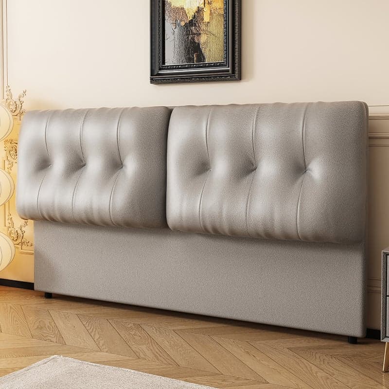 Simplistic Panel Headboard with No Distressing, Piled Tufted Rectangular Design for Queen/Full/Twin XL Bed, Cotton Upholstery, Standard Height - image 5