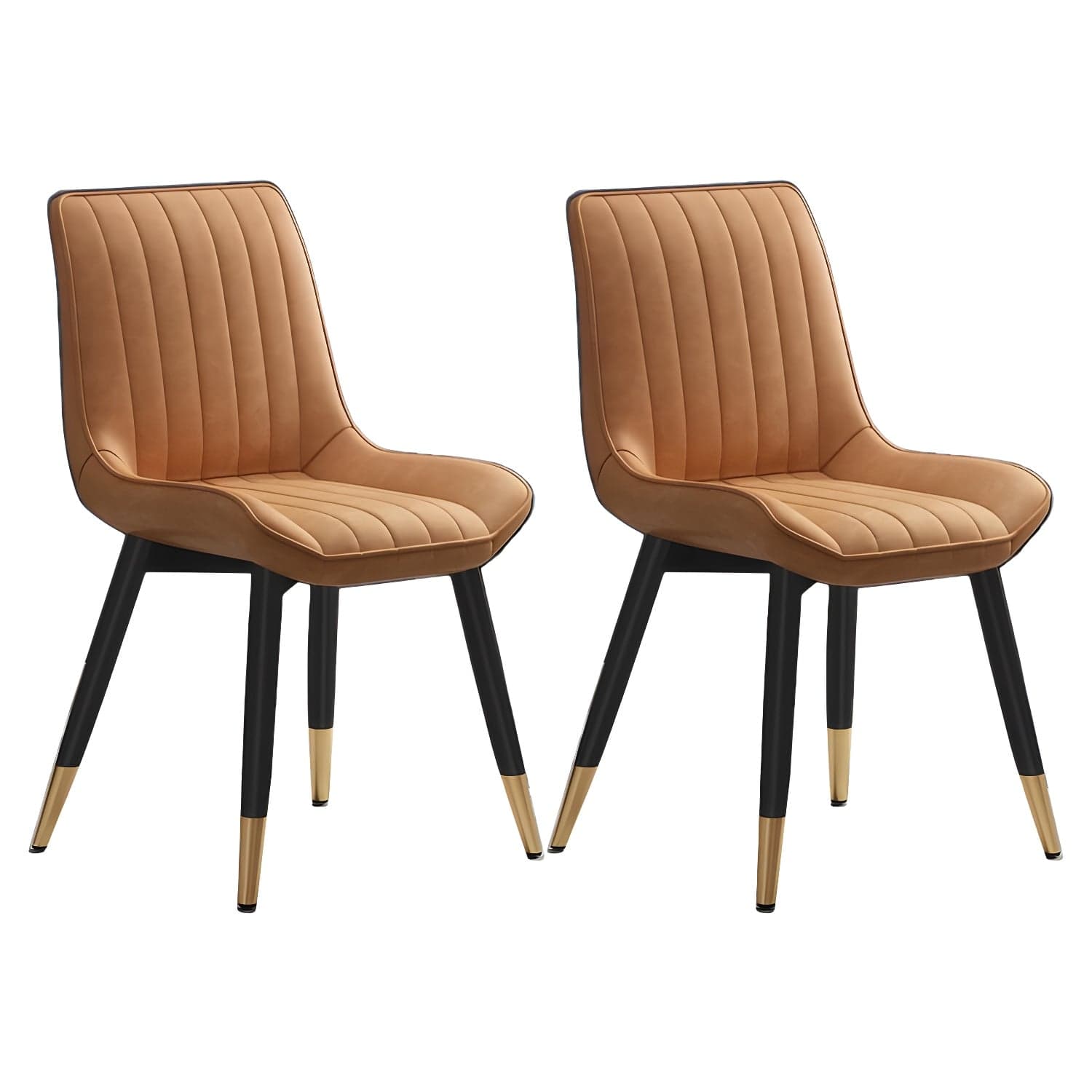 Glam Faux Leather Dining Chair Parsons Chair in Matte Finish for Home - image 6