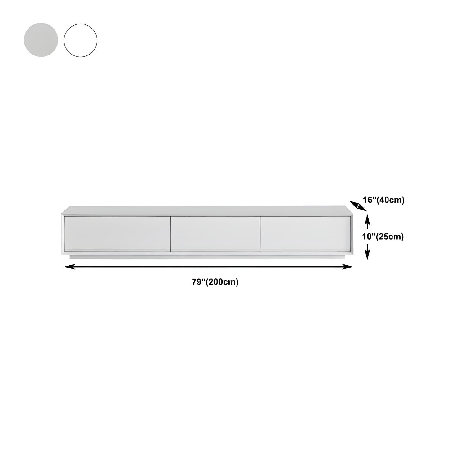 White Wood TV Stand Modernism TV Stand With Drawers for living Room - image 21