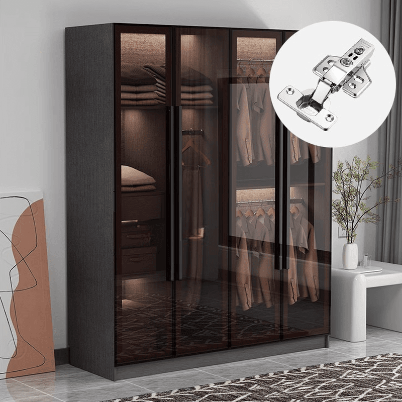 Charcoal Modish Timber Self-supporting Cabinet Armoire with Soft Close Drawer and Door, Hanging Rod - image 8