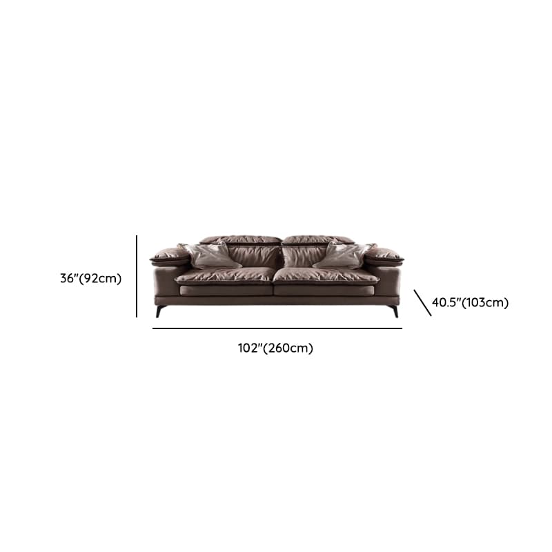 Cocoa Straight/L-Shape Horizontal/Left Hand Facing Sofa Couch/Sofa Recliner in a Contemporary Style - image 8