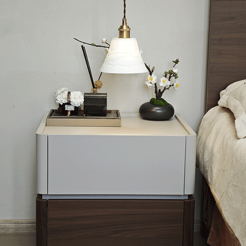 Modish Nightstand With Drawer Organization Featuring 2 Drawers and Composite Wood Countertop - image 15