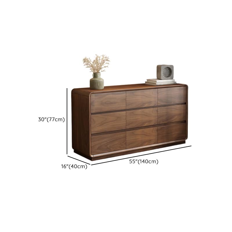 Trendy Sepia Bleached Wood Horizontal/Vertical Console Dresser/Semainier with 9 Drawers/5 Drawers/6 Drawers - image 16