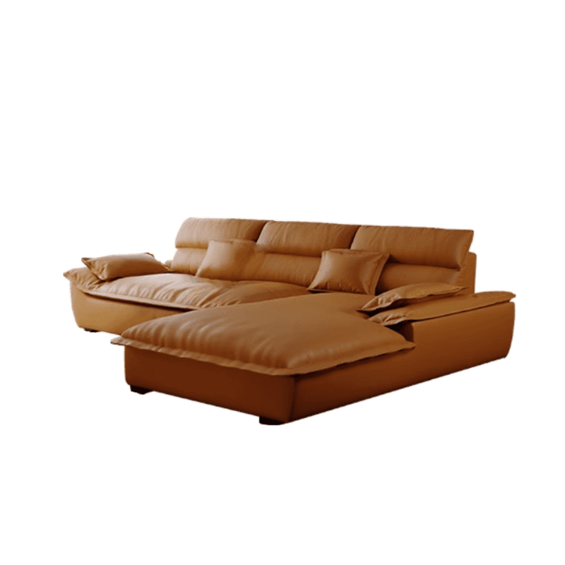Modern Simple Style Midnight Black/Sepia/Chalk L-Shape Sofa Recliner Seats 5 - image 10
