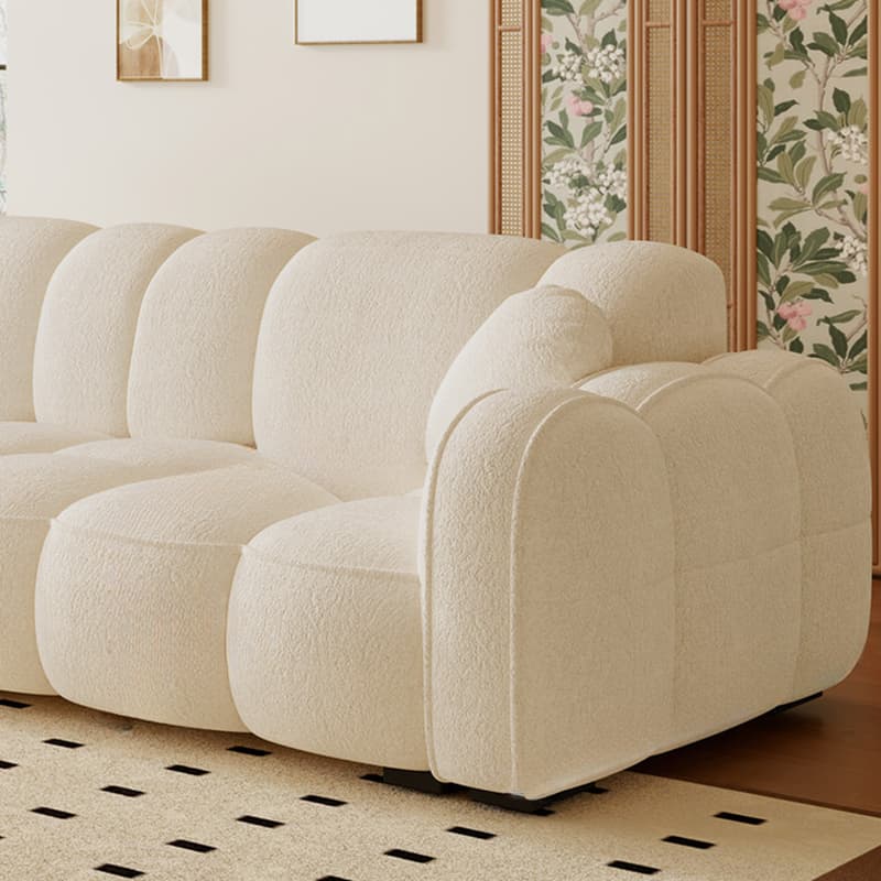 Drawing Room Standard Sofa in Midnight Black/Light Gray/Light Brown with Armrest - image 11