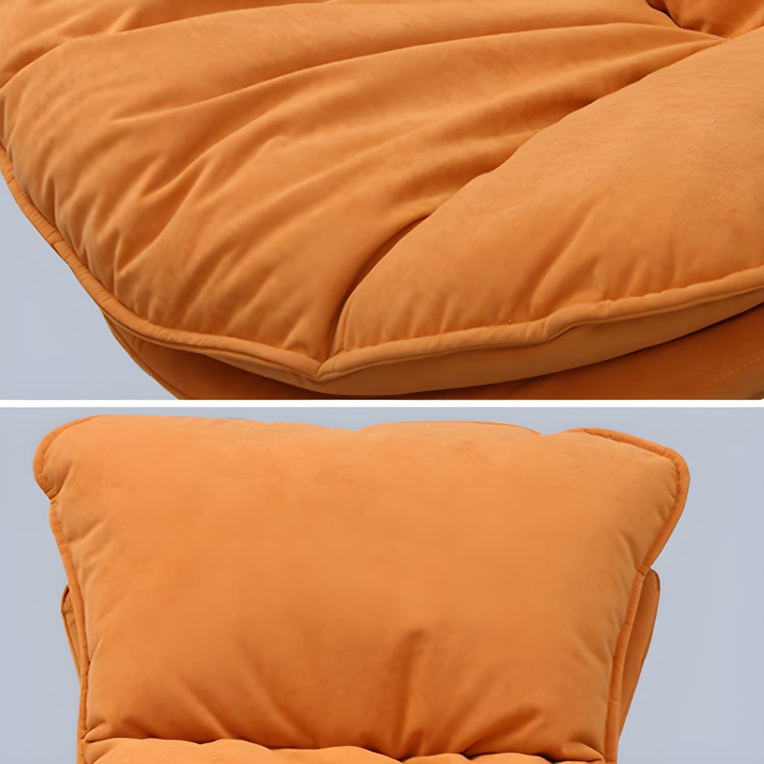 Modern Rocker Upholstered Tufted Cushions with Light Legs Glider - image 13