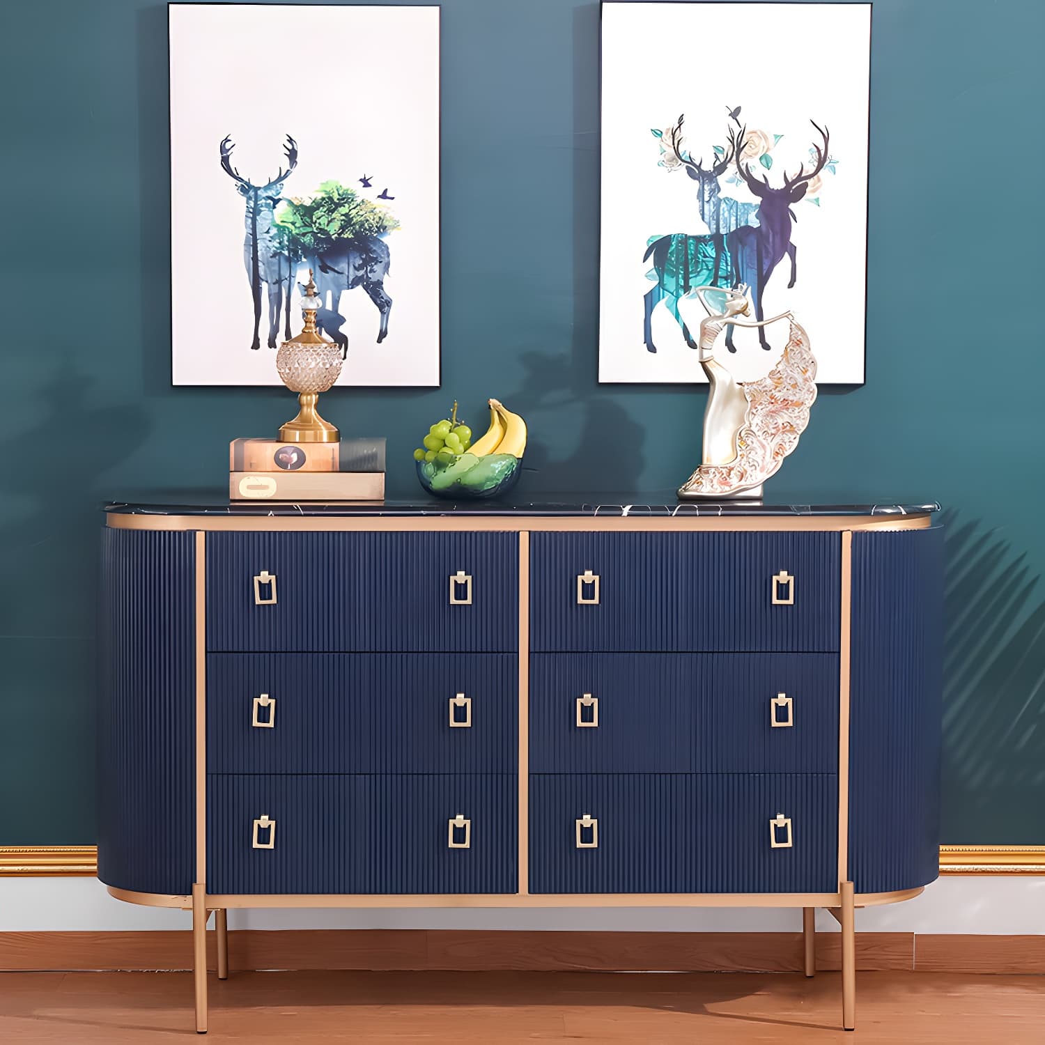 Wood Sideboard Contemporary Style Side Board for Dining Room - image 11
