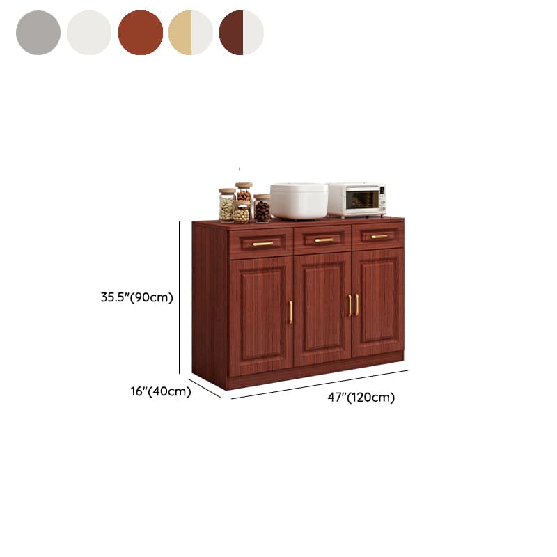 Modern Wood Sideboard Credenza with Drawers and Interior Shelves - image 20