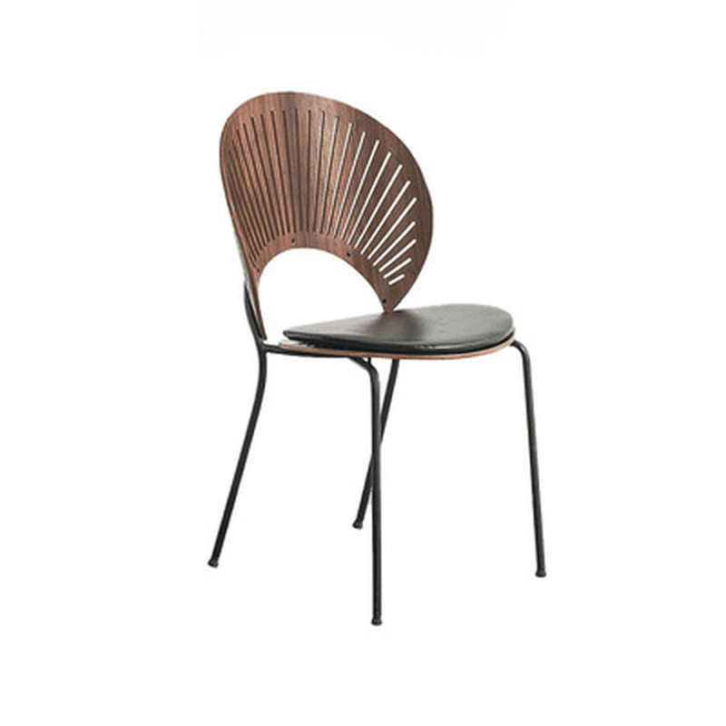 Dining Room Sturdy Side Chair with Outlined Frame and Foot Pads - image 11