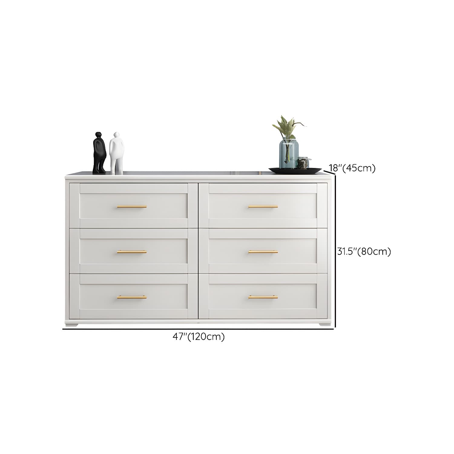 17.55-inch Width Solid Wood Storage Chest Classic Glam Storage Chest Dresser - image 19