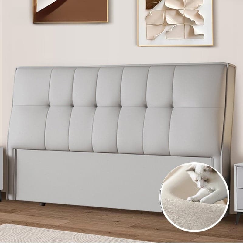 Simplistic Style Panel Headboard with No Distressing, Piled Tufted Rectangular Shape for Queen/Twin/Full Bed, Featuring Sponge Upholstery and Standard Height - image 5