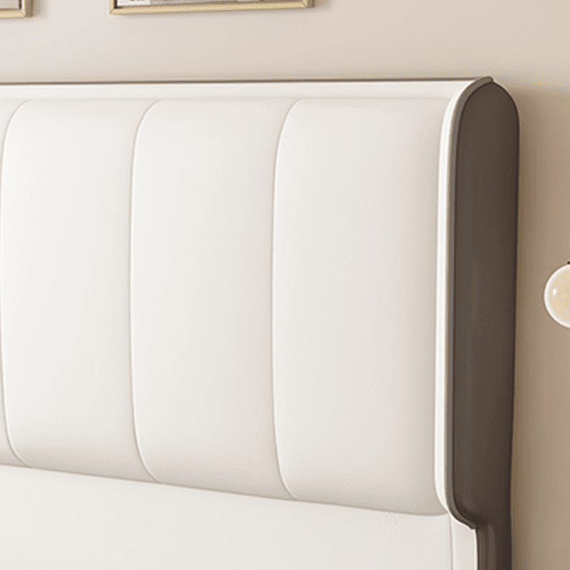 Trendy Panel/Wingback Headboard in Natural Wood with No Distressing, Rectangle Shape for King/Queen/Full Bed, Sponge Upholstery Fill, Standard Height - image 7
