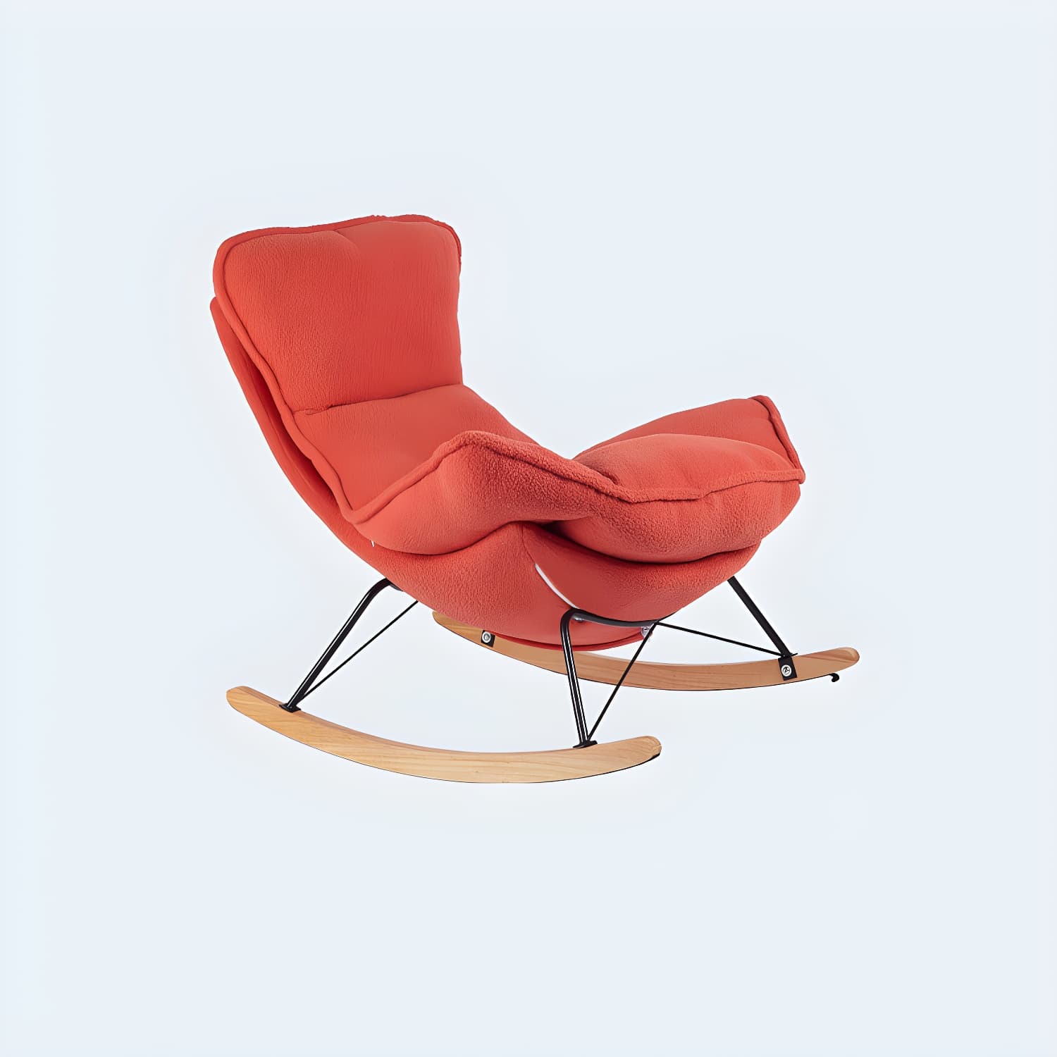 Modern Leather Rocking Chair Removable Cushions Rocker Chair for Drawing Room - image 6