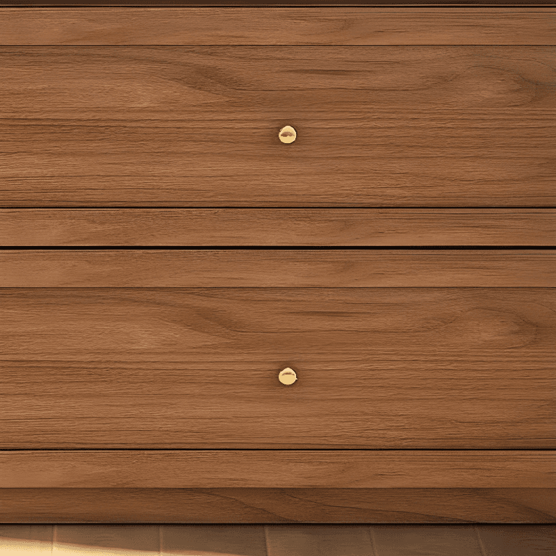 Minimalist Timber Sepia Cabinet Armoire with Interior Shelves & Clothing Rack & Soft Close Drawer & Soft Close Door - image 28
