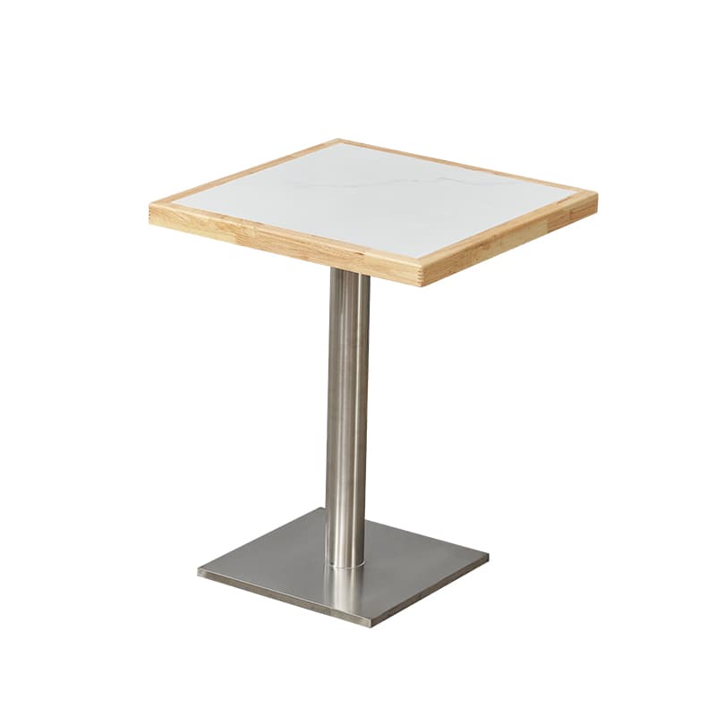 Dining Table Set with Slate Stone Top and Trestle Base, Seating Capacity for 4 People - image 10