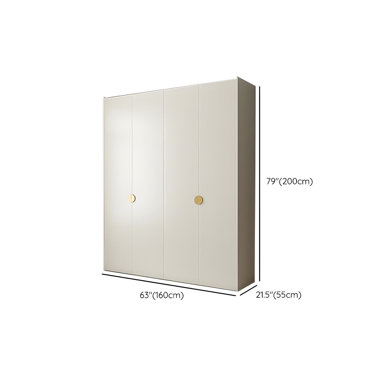 Engineered Wood Wardrobe Cabinet Modern Wardrobe Closet with Shelves for Home - image 11