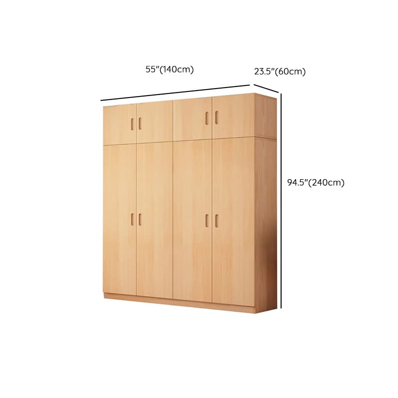 Freestanding Natural Wood Natural Wardrobe - image 17