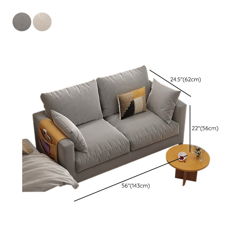 Scratch-immune Loveseat with Arm, Seating for 2, Receptacle Storage, Slipcover, and 2 Pillows - image 17