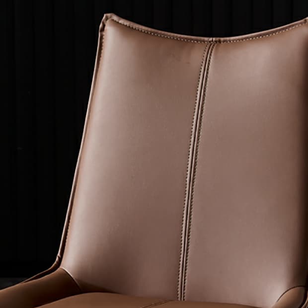 Leather Stable Framed Armless Chair with Foot Pads Restaurant - image 14