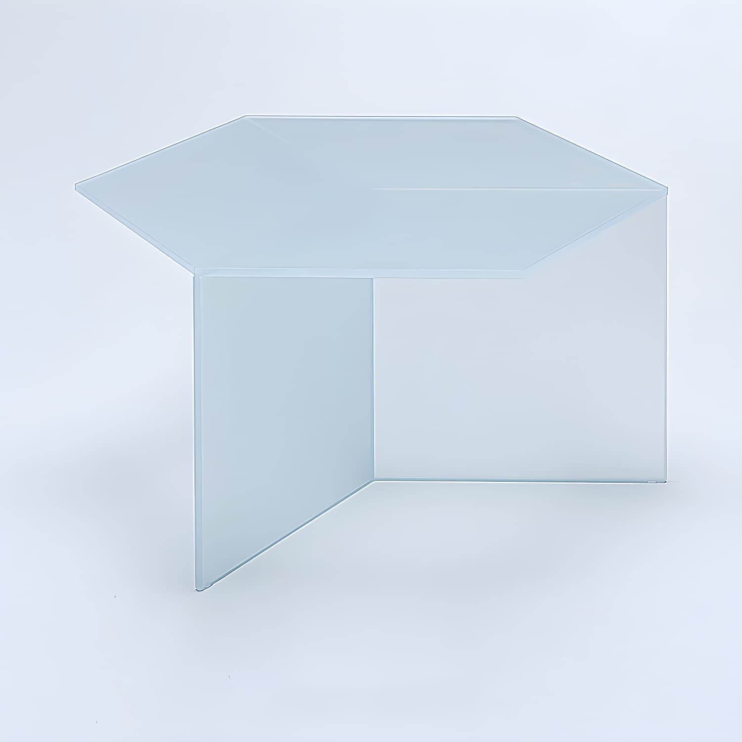 Geometric Clear Acrylic Coffee Table Modern Colored Cocktail Table - image 6