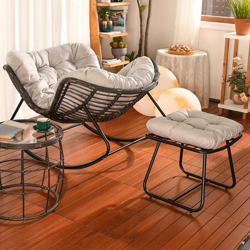 Ergonomic and Stationary Cotton Nursery Recliner with Back - image 18