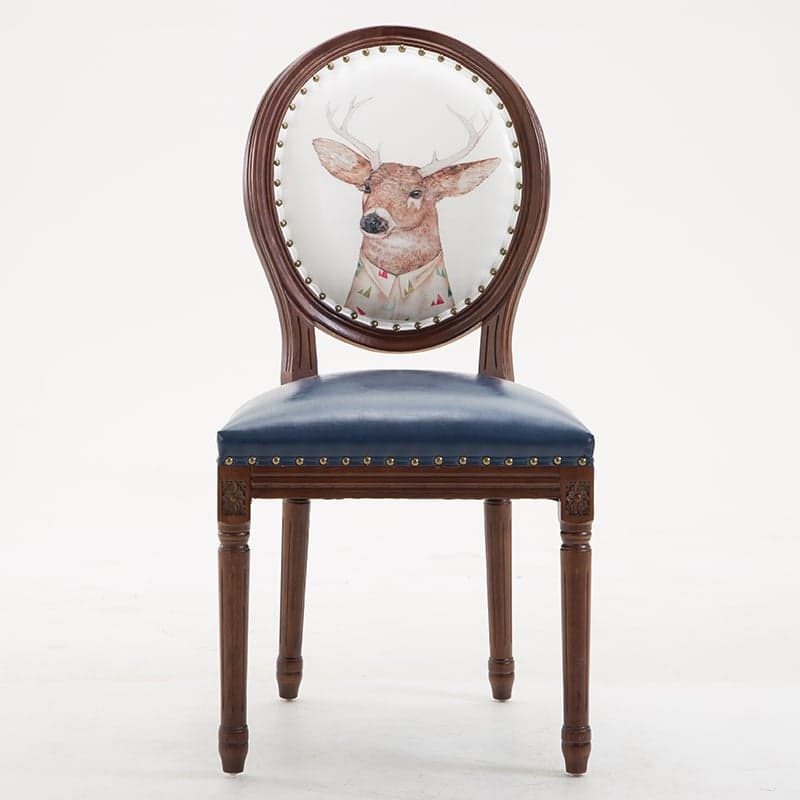 French Sturdy King Louis Back Upholstered Arm Chair/Side Chair with Nailhead Accent, Foot Pads and Weathered Wood Base - image 12