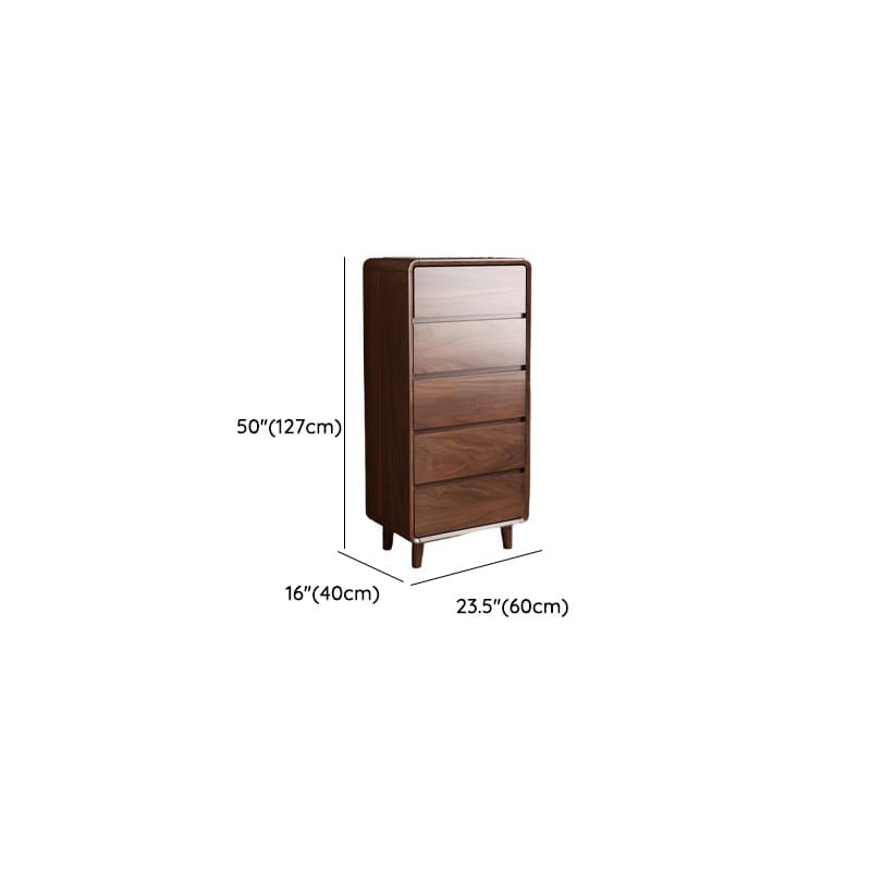 Cocoa Simplistic Natural Wood Double Dresser/Lingerie Chest with 6/9/5 Drawers in Horizontal/Vertical Orientation - image 20