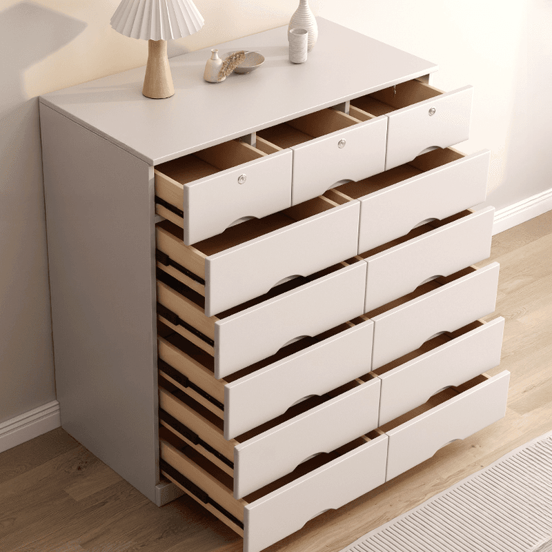 Light Gray Simple Cube Console Dresser for Parlor