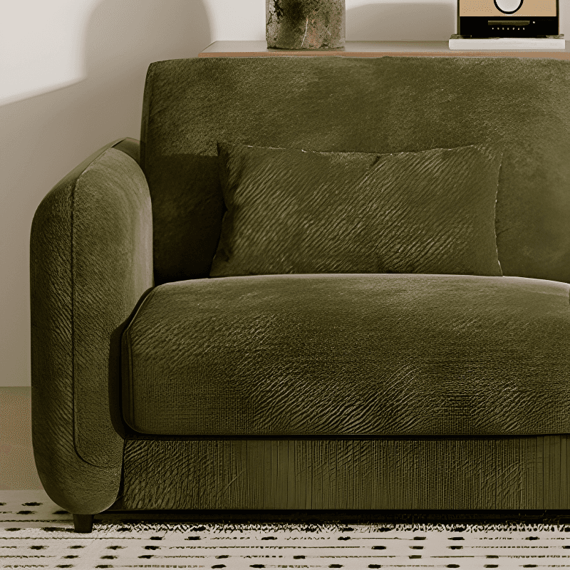Modish Solid Color Scratch-durable Standard Sofa/Loveseat in Light Gray/Mocha/Off-White for 2-seater - image 8