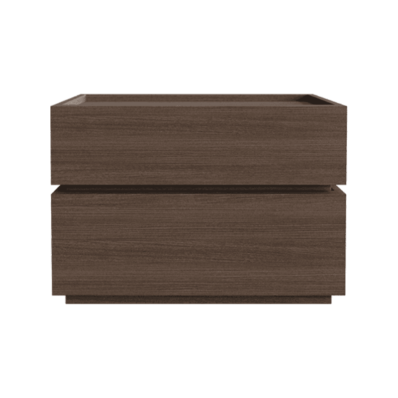 Organic Modern Nightstand With Drawer Organization Featuring 2 Drawers and Real Wood Countertop - image 8
