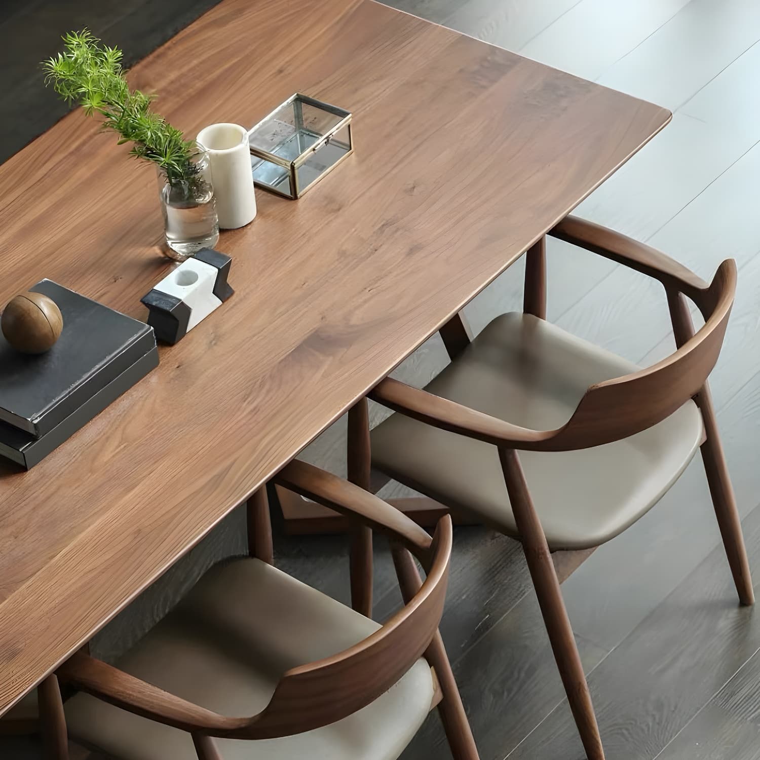 Modern 1/2/4/5 Pieces Dining Set Solid Wood Double Pedestal Dinette Set - image 6