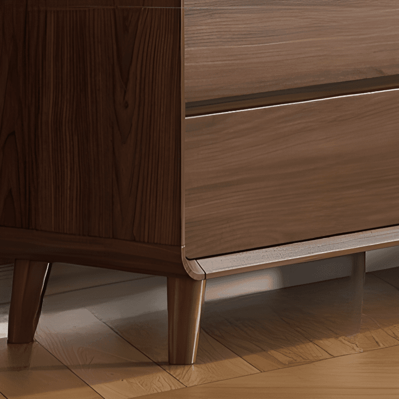 Cocoa Retro Rubberwood Semainier for Sleeping Quarters with 6 Drawers Horizontal - image 5