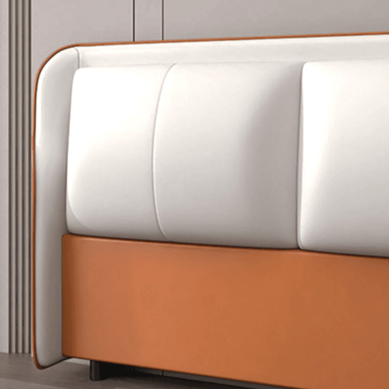 Trendy Wingback Headboard in Natural Wood with No Distressing, Rectangle Shape for Full/Queen Bed, Featuring Sponge Upholstery and Standard Height - image 12