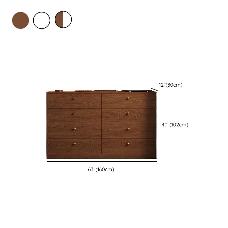 Simple Reclaimed Wood Double Dresser/Bachelor Chest with 8/6/4 Drawers in Horizontal/Vertical Orientation - image 20
