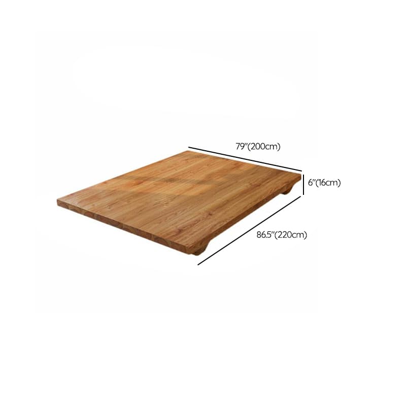 Solid Color Natural Color Wooden Frame Pallet Bed Frame Bedroom - image 23