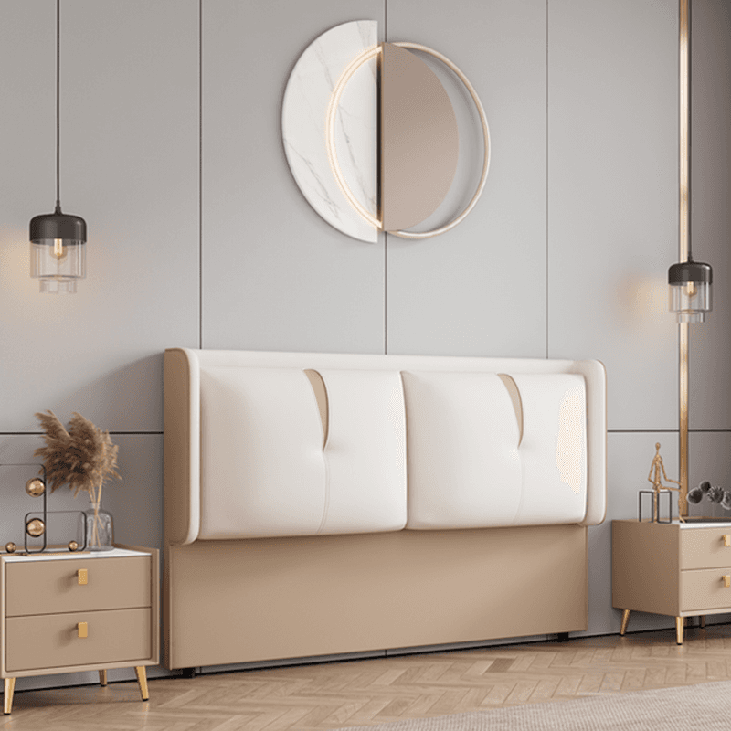 Simplistic Wingback Headboard in Pine Wood with No Distressing, Rectangular Shape for King/Queen/Full Bed, Featuring Sponge Upholstery and Standard Height - image 8