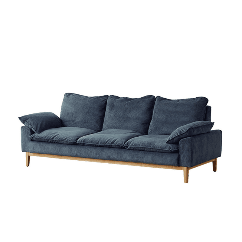 Contemporary Seats 2/1 Person Straight/L-Shaped Horizontal Left Sofa Couch /Chaise with Natural Wood Frame - image 7