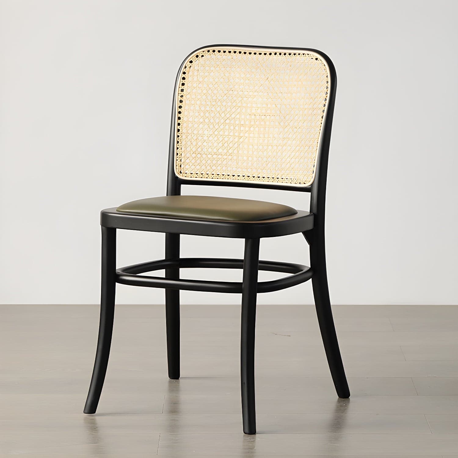 Traditional Style Dining Chair Solid Wood Cane Back Dining Room Chair - image 7