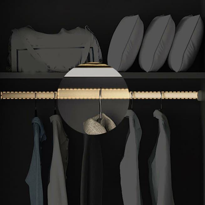Modern Light Gray Wardrobe Closet Timber Soft Close Drawer Soft Close Door Interior Shelves - image 6