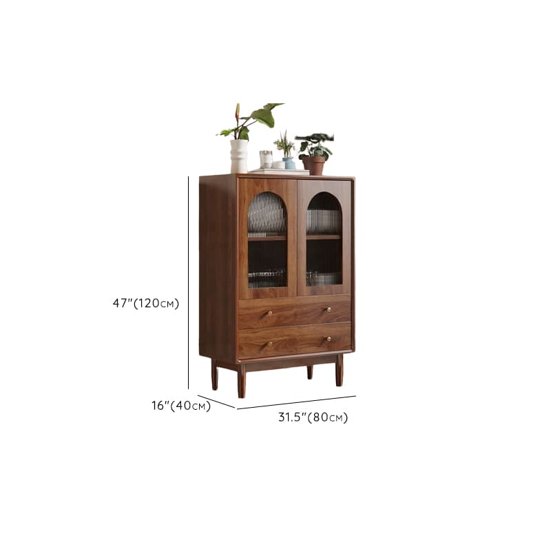 Mid-Century Modern Standalone Accent Cabinet for Parlor with Hydrophobic Feature - image 8