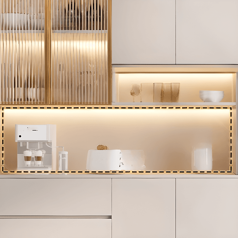 Trendy Sideboard with 3 Drawers, Cupboard, Wide/Standard/Narrow Sizes, 2/1 Shelves, Cabinets, and Glass-panel Door - image 8