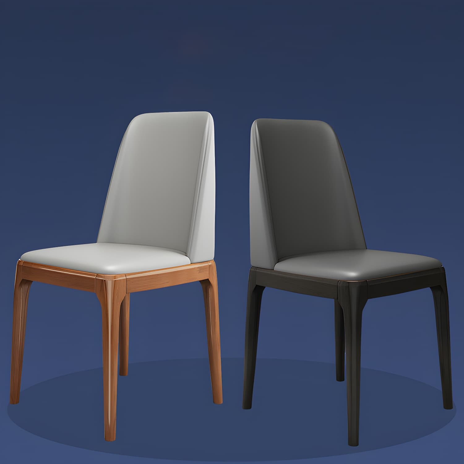 Scandinavian Home Side Chair Parsons Back Wood Armless Dining Room Chair - image 21