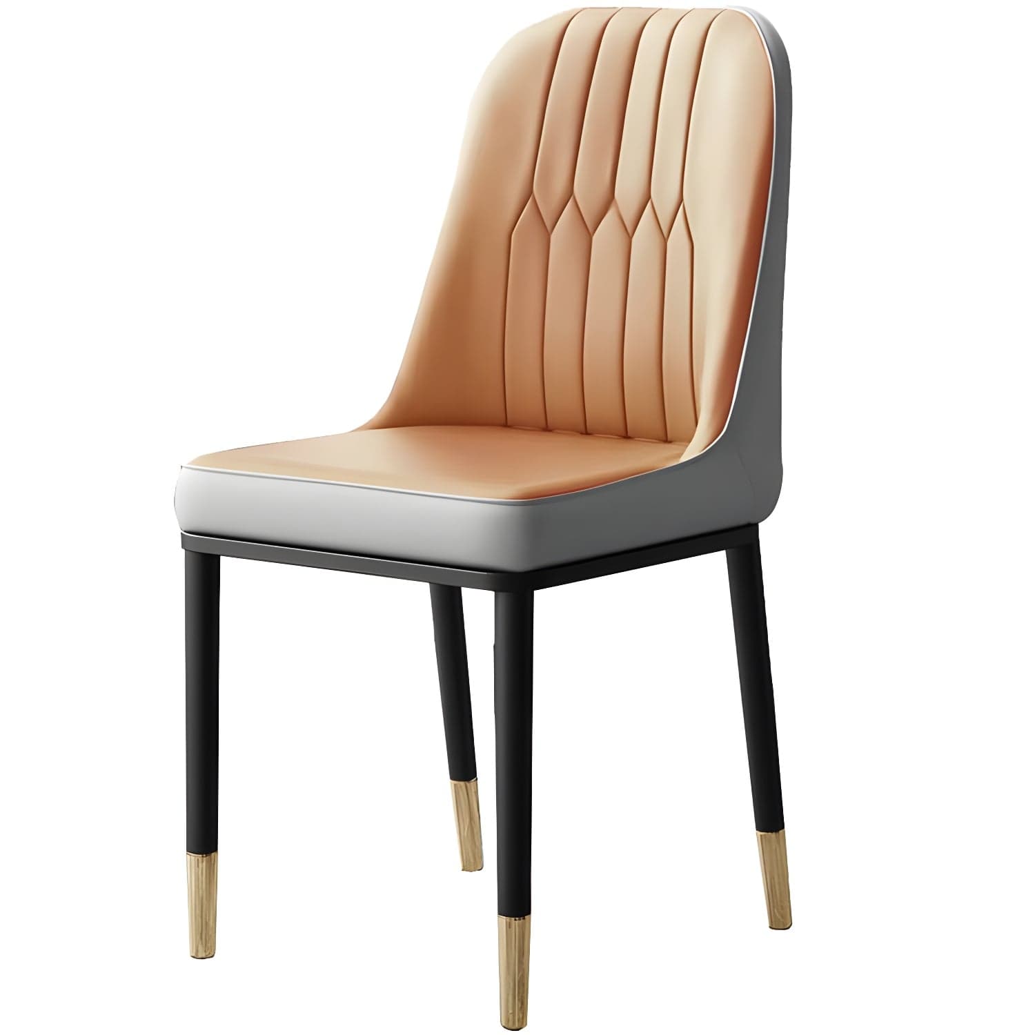 Metal Base Indoor Chair 18'' Wide Parsons Leather Chair for Restaurant - image 5