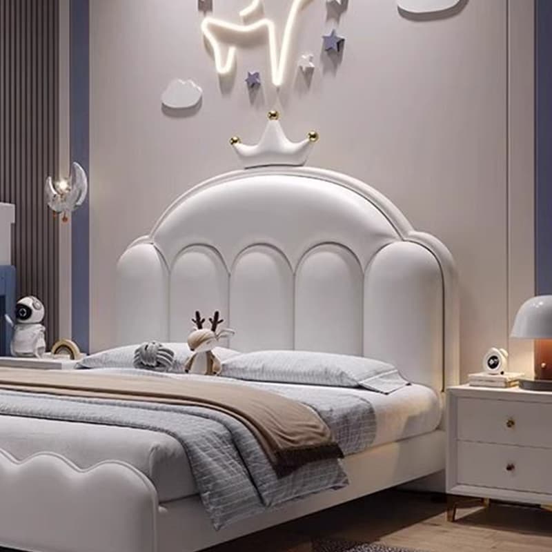 Modern Free-standing Standard King(76"W x 80"L)/Queen(60"W x 80"L)/Full(54"W x 75"L) Arched/Portman/Camelback Panel No Distressing With Legs in Wood - image 5