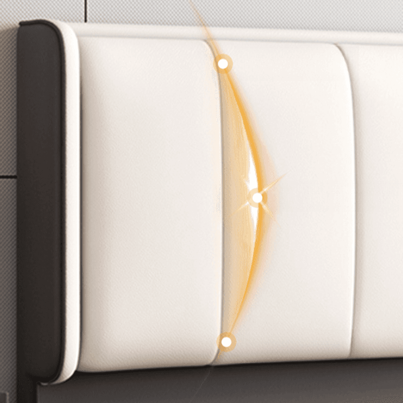 Modish No Distressing Timber Panel Headboard with Rectangle Shape for Full/Queen/Twin Bed, Featuring Sponge Upholstery and Standard Height - image 10