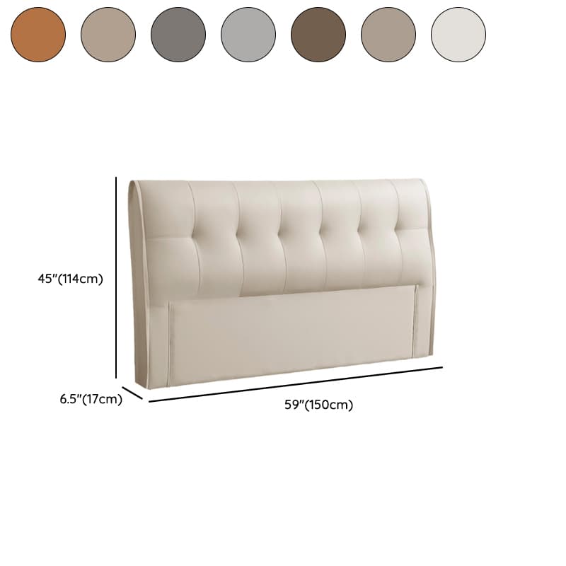 Simplistic Style Panel Headboard with No Distressing, Piled Tufted Rectangular Design for King/Full/Queen Bed, Featuring Sponge Upholstery and Standard Height - image 14